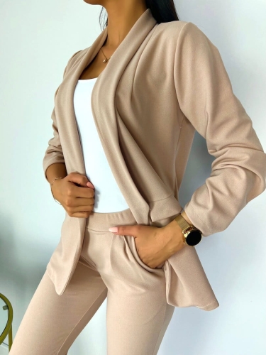 Cappuccino Komplet Marynarka + Spodnie 11421-223-L