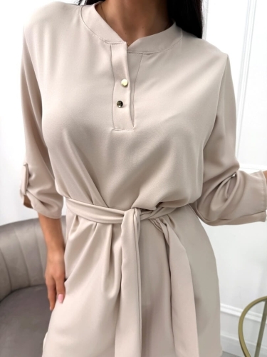 Cappuccino Sukienka z Paskiem 11673-534-G