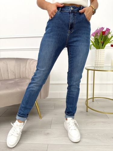 Niebieskie Spodnie 13648-37-A