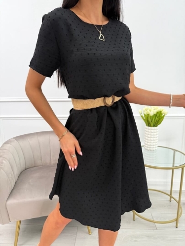 Czarna Sukienka Oversize  13920-294-B