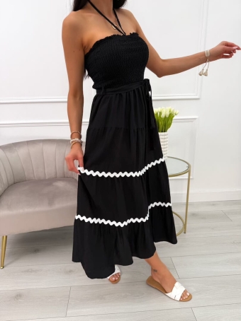 Czarna Sukienka bez Rękawów 14022-74-C