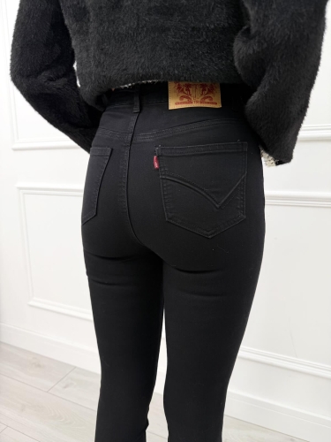 Czarne Jeansowe Spodnie Skinny 14286-342-Q