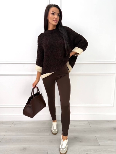 Czekoladowe Legginsy 14500-02-A