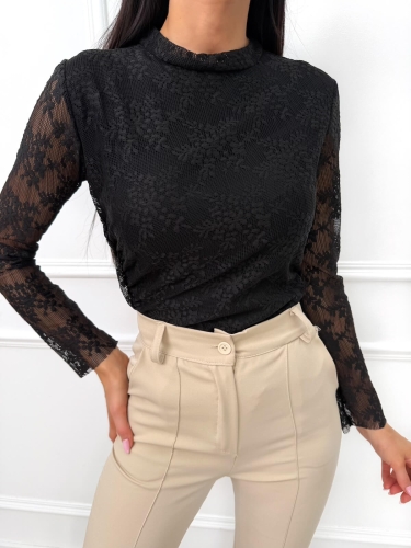 Czarne Koronkowe Body  14595-327-C