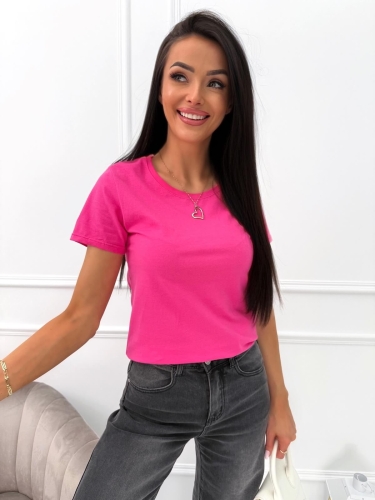 Różowy Klasyczny T-shirt 14603-45-H