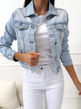 Błękitna Jeansowa Kurteczka 14654-184-A