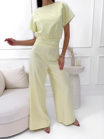 Cytrynowy Elegancki Dwuczęściowy Komplet  14707-108-C