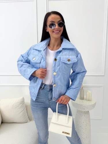 Błękitna Kurtka Bomberka  14691-212-C