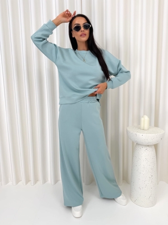 Miętowy Dresowy Komplet  14169-295-D