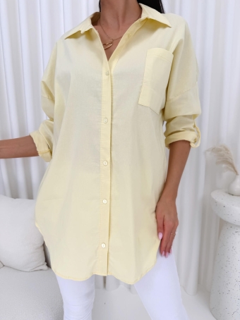 Żółta Koszula Oversize 10760-124-I