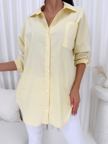 Żółta Koszula Oversize 10760-124-I