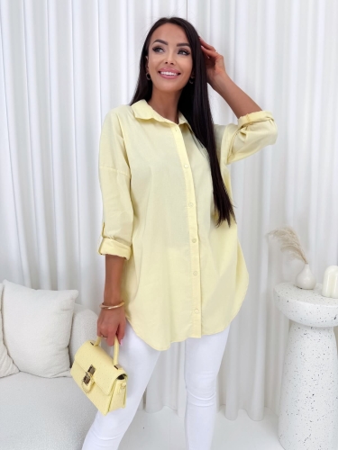 Żółta Koszula Oversize 10760-124-I