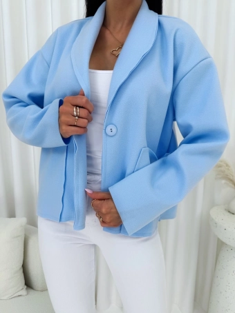 Błękitny Krótki Płaszczyk  14800-271-B