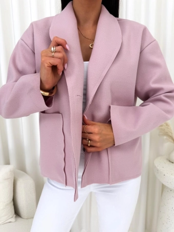 Pudrowy Krótki Płaszczyk  14800-271-C