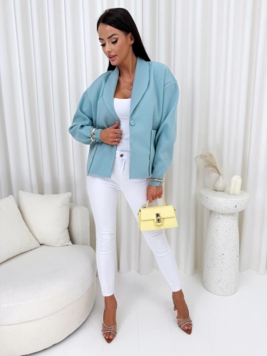 Szałwiowy Krótki Płaszczyk  14800-271-D