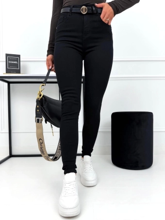 Czarne Spodnie Skinny 15473-348-Q